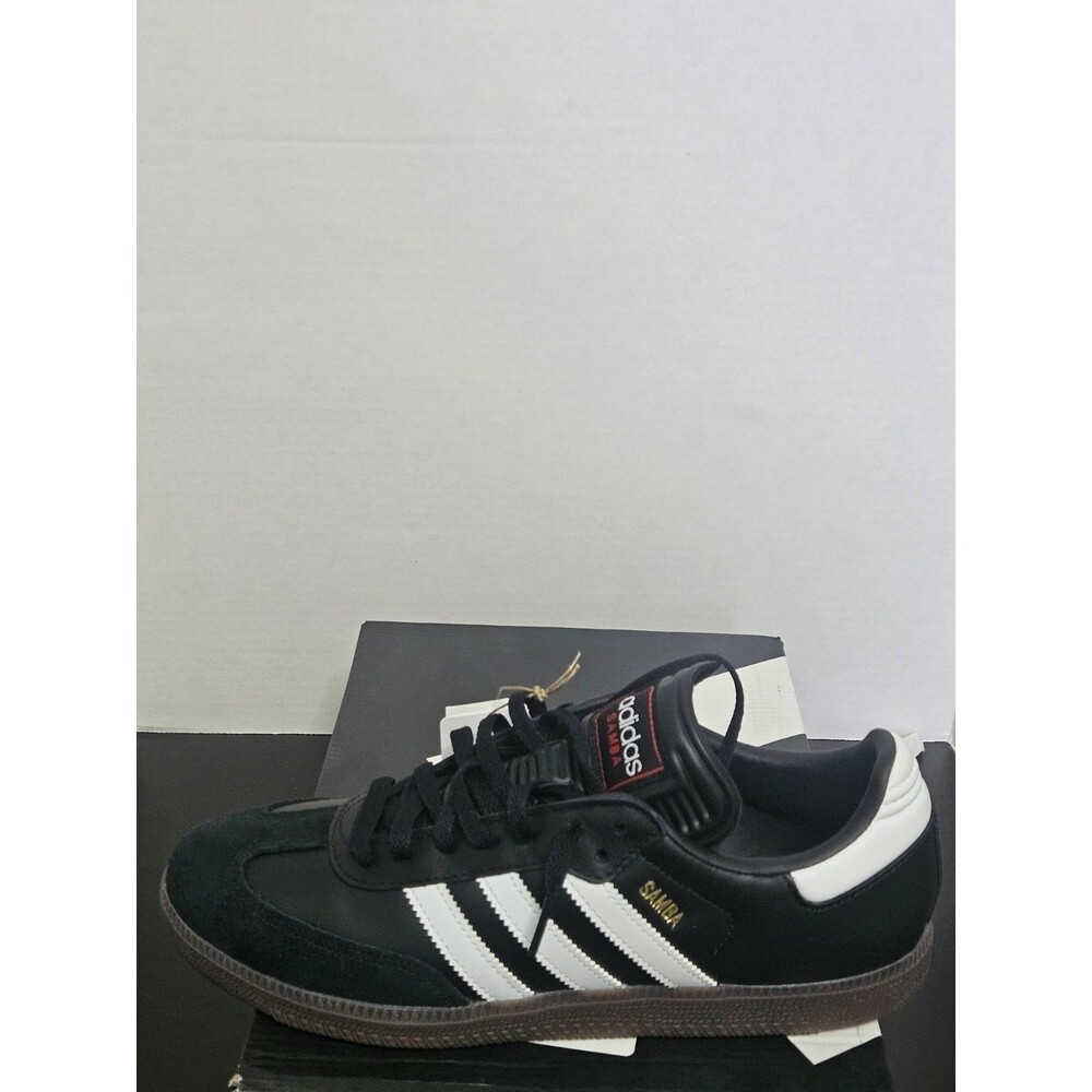 Size 9.5 - adidas Samba Indoor Black White Gum